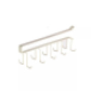 Nadstar1 Dish Rack 5 Hooks Hanging Cup & Utensil Holder Closet Shelf With Hanger HP93-061
