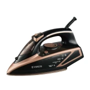 Venus Steam Iron Gold Finish 2400W, Ceramic Plate, Anti Drip Function, Vertical Steam function, 380 ml. Water Tank, Elegant Copper Design, Comfortable Grip Handle VSI-22GP
