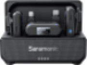 Saramonic BLINK500B2+ Wireless Lavalier Microphone for iPhone Android Type-C Smartphone Camera, 492ft Range, 20h Battery Life, Clip on Wireless Lapel Mic for Live Streaming Video Conference Recording