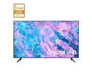 Samsung 50 Inch 4K UHD Smart LED TV with Built-in Receiver, Black - 50CU7000 (2024 Model)
