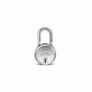 Godrej Round Padlock 6Lever 50mm with Double Locking System for Door with 3 Keys, Strong Steel with Rivetless Body and Electroplated Shackles Give The Lock Extra Strength and Toughness Steel Finish 8148