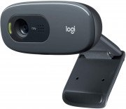 Logitech C270 HD Webcam Tanzania, HD 720p, Widescreen HD Video Calling, HD Light Correction, Noise-Reducing Mic, For Skype, FaceTime, Hangouts, WebEx, PC/Mac/Laptop/Macbook/Tablet - Black 960-001063