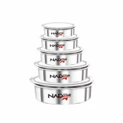 Nadstar8 Aluminum Sufuria 5pcs with Lid 19-20-21-22-23 Cookware Set Tope Cooking Pot with Lid for Commercial Use - Kitchen Heavy Duty
