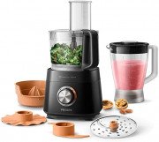 Philips Viva Compact Food Processor With 6 Accessories, 29 Functions, 800 W, 2.1 Litres, HR7510/11 [Energy Class A+]