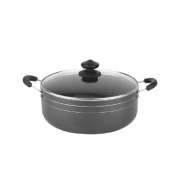 Orange Cook & Serve Non-Stick Casserole 22cm 3L with Glass Lid ONSC035