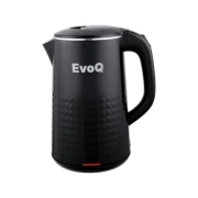 EvoQ Kettle 1.8L - Power 220-240V, 50/60Hz, 1500W, Features Automatic/Manual Switch Off, Black Finish, EKT - 18PL
