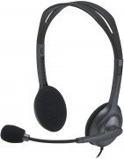 Logitech H111 Wired Headset Tanzania, Stereo Headphones with Noise-Cancelling Microphone, 3.5 mm Audio Jack, 981-000593