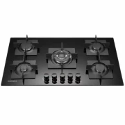 Homebase Table Top Cooker 5 Gas Burners Glass Top HB-90-B9