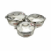 Topaz Hotpot Almas 3pcs Casserole Insulated Food Warmer With Steel Handle 3000/4000/6000