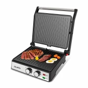 Decakila Contact Grill 2in1 4 Slice 2000W Non Stick Non Stick Coating Cool Touch Safe Handle KEEC079M