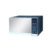Sharp Digital Solo Microwave Oven 20L 800W with 11 Power Levels, Mirror Finish Door, Timer Function Silver R-20MT(S)