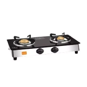 Orange Gas Stove Neo 201 with 2 Burner, Toughened Glass Top OLPG230