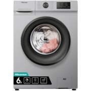 Hisense Washing Machine, 6kg, Automatic Laundry Machine, A+++ Energy Rating Washer with Child Lock, Super Quick Wash, Wash Time Remaining Indicator - Model WFVC6010S