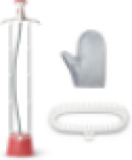 Philips Garment Steamer 1000 Series - 1800W, 1.8L Detachable Tank, 3 Steam Setting, 36 g/min, Soft Red - STE1020/46