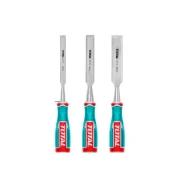 Total 3pcs Wood Chisel Set 12/19/25mm Cr-V Material THT41K0302