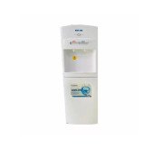 BRUHM 2 TAPS (HOT, COLD)  FLOOR STANDING WATER DISPENSER WITH STORAGE (WHITE, BDS-1169))