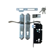 Godrej Europrofile Mortise Locks - ARC01 Mortise Combiset, 240mm, Stainless Steel Finish, 2C Design for Enhanced Security.