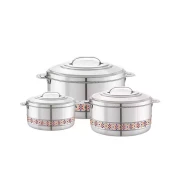 Hotpot Esteelo Arman Flower 3000/4000/6000 Stainless Steel Casserole Insulated Food Warmer