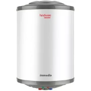 Hindware Storage Water Heater 25L 2000W, 8 Bar Working Pressure, Glassline Coated, Copper Heating Element, Rust Proof Body, Superior Safety, Temperature Control Know Immedio 25L