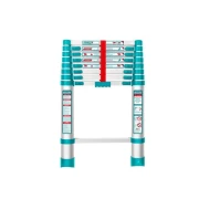 Total Telescopic Ladder with 8 Steps, Aluminium Body, Easy Carry THLAD08081