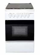 Westpoint Full Electric Cooker + Oven, Grill, 4 Plates, Glass Lid, (50x55cm) WCER5504E0