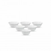 La Opala Soup Bowl 6pcs Classique White 125mm/6cm LC125