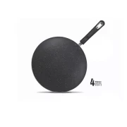 Nadstar8 Tawa 26CM Nonstick Interior For Low Fat Healthy Cooking 10 Inch Baking Disk xMarble Coating Becolite Suitable For All Source TB26