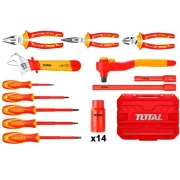 Total Tool Box Hand Tools 26pcs Set Insulated THKITH2601