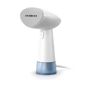 Philips Garment Steamer Handheld 980W 85ml Water Tank, Lightweight and Compact Design, Quick set-up, Kills up to 99.9% of Bacteria 1000 Series White STH1000