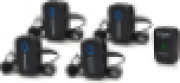Saramonic Blink 500 T4 4-Person Wireless Microphone System (2.4 GHz) 328ft Range, 4 Transmitters & 1 Receiver, 24-Bit Sound, for DSLR, Camcorder, Smartphone, YouTube, Interview, Podcast