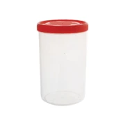 Cello Plastic Container Jar 1500ml Plain (Pack of 6)