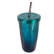 Nadstar1 Travel Mug 600ML With Lid & Straw Travel Coffee Mug Reusable Cup with Leakproof Lid 35052-16