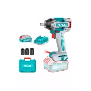 Total Cordless Impact Wrench 1/2" Lithium-ion 20V with Brushless Motor, Integrated LED Work Light, Battery & Charger TIWLI2050
