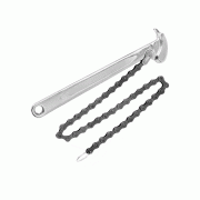 Total Chain Wrench 9" Drop Forged with Heat Treatment, Chrome Plated THTCPW0916