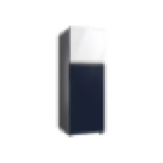 Samsung Refrigerator 348L Bespoke Double Door, Mono Cooling, WiFi Embedded, Deodorizer, Digital Inverter Compressor White/Navy (Glass) Power Cool AI Energy Mode SpaceMax RT35CB56218AUT