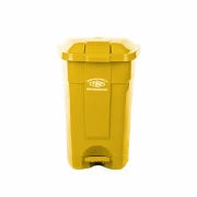 TBP Dustbin 70L with Wheels & Pedal Yellow TBP-70A-YELLOW