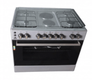 DELTA Cooker 90X60CM, 4GAS + 2ELEC, Electric Oven & Grill  Inox, DGC9042.I