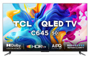 TCL 50 inch 4K Ultra HD Smart QLED Google TV 50C645 (Black).