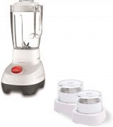 MOULINEX Superblender 1.75 Litre Blender with 2 Attachments, 700 Watts, White, Plastic, LM207127