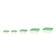 Cello Plastic Container Food Fresh 5pcs Set 1200ml, 2000ml, 3000ml, 4200ml & 6500ml
