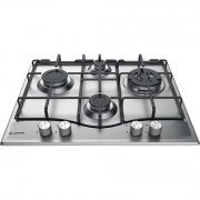 Ariston  Built-in Gas Hob 60 CM, 4 Gas Burners, Stainless Steel PCN 642 T/IX/A Tanzania - Silver