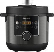 MOULINEX Turbo Cuisine Electrical Pressure Cooker, 7.6L, 1200 Watts, Black, CE777827