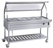 Nadstar8 Trolley With Glass Top 4 Pan - HBW-4G
