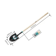 Total Garden Steel Shovel with Wooden Handle THTHW0201