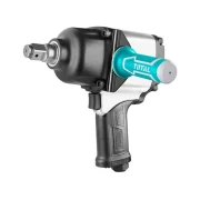 Total Air Impact Wrench 3/4” TAT40342 - 1600Nm Maximum Torque, 4000 RPM No-Load Speed, Twin Hammer Mechanism, 256 L/min Air Consumption, 6.2 Bar Air Pressure, 6.0kg Weight, 234mm Length, 3/8” Air Inlet, 1/2” Air Hose - Color Box Packaging