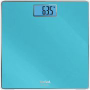 TEFAL Classic PP1503V0 Tanzania, bathroom scale, maximum capacity 160kg, Auto ON / OFF, glass surface, blue