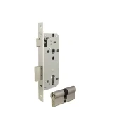 Yale Door Lock & Cylinder Set Satin Nickel Plated - Classica