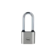 Yale Disc Iron Padlock with Bumper 50mm with 3 Keys, Hardened Long Shackle 9mm, Disc Type Locking Mechanism, Excellent Corrosion Resistance for Outdoor Use PL-112/50/165/1