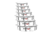 Nadstar8 Aluminium Sufuria 7pcs No Lid 24-25-26-27-28-29-30 Cookware Set Tope Cooking Pot for Commercial Use - Kitchen Heavy Duty