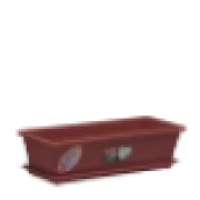 Lionstar Rectangular Flower Pot Trivetto With Tray FP-14 Plastic Planter Pot, Outdoors and Indoors Garden, Sturdy and Durable